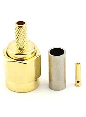 10Pcs RP SMA Connector RP SMA Male Jack Sder Crimp RG16 R
