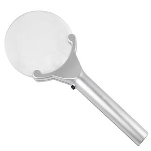 2.5X 6X Illumination Hand Magnifier Loupe Tool With 2 LED Li