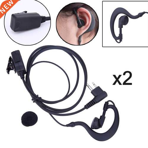 For Motorola XTN XV AX Series Radio 2Pcs 2-Pin Mic PTT Earpi