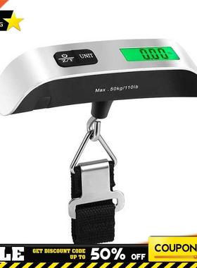Portable Scale Digital LCD Display 110lb/50kg Electronic Lug