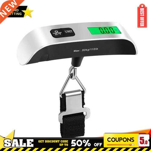 Portable Scale Digital LCD Display 110lb/50kg Electronic Lug