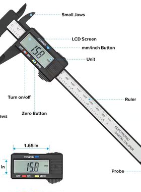 Digital Caliper Electronic Vernier Caliper 150mm Micrometer