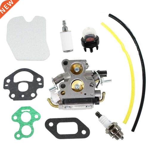 Carburetor Fuel Filter Gasket Spark Plug Primer Pump Kit For