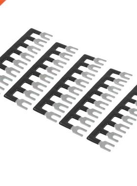 400V 10A 8 Postons Black Pre nsulated Fork Termnal Strpe