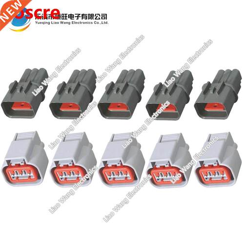 5sets KUM KET 3 Pin Car Electrical Female And Male Plug Wate
