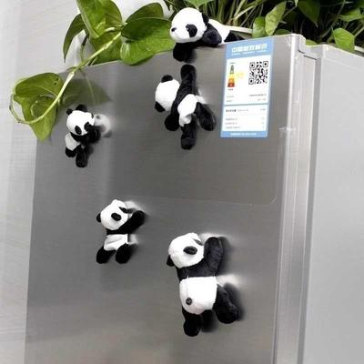 1Pc Cartoon Cute Soft Plush Panda Fridge Strong Magnet Refri