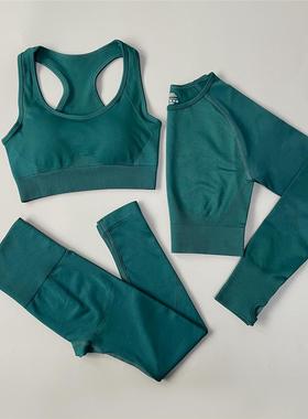 2//4pcs Seamless Yoga Set Women Gym Clothes Sportswear Yoga