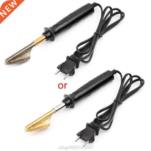 Electric Soldering Iron With Plastic Handle Flat Tip For Car