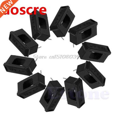 10Pcs 5x20mm Fuse Holder With Cover Chassis/Panel Mount BLX-