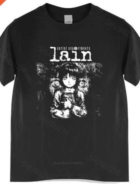 New Arrived Mens t shirt Serial Experiments Lain Tshirt Men