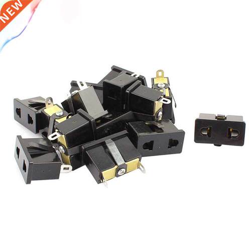 10pcs 2 Terminals Panel Mounted EU US Plug Snap In Power Soc