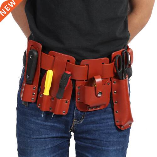 5in1 Leather Tool Belt Pouch Scaffolding Tool with Tool Hold