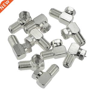 10Pcs F Type Rght Angle Male to Female RF Connector 90 Degr