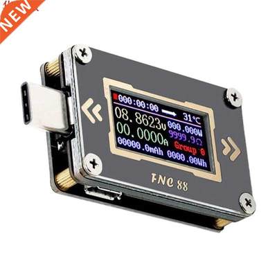 Portable FNC88 Type-C Voltmeter USB-C Ammeter 2 Way Current