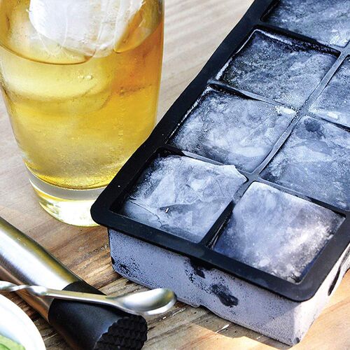Black 8 and 4 Big Ice Tray Mold Giant Jumbo Large DIY Ice Ma