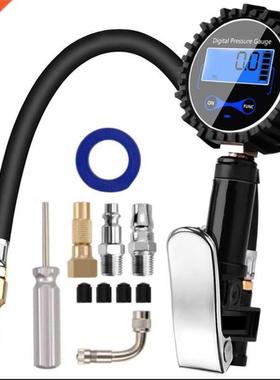 Digital Tire Inflator Pressure Gauge Air Compressor Pump Qui
