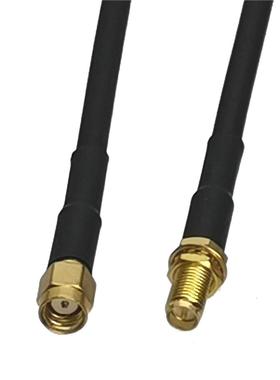 1Pcs RG58 RP-SMA Male Jack to RP-SMA Female Plug Bulkhead Co