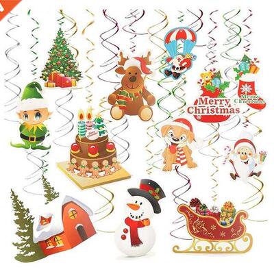 Christmas Ornaments Home Ceiling Swirl Decoration Christmas