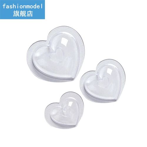 Hot 3Pcs DIY Plastic Mold Love Heart Shape Mousse Molds Chri