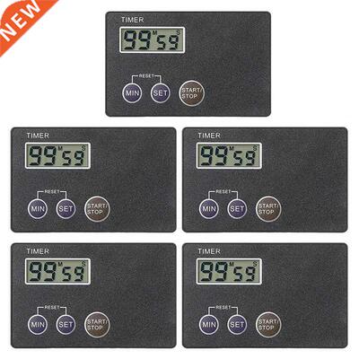 Timer Credit Card Size Digital Countdown Timer Magnetic Back