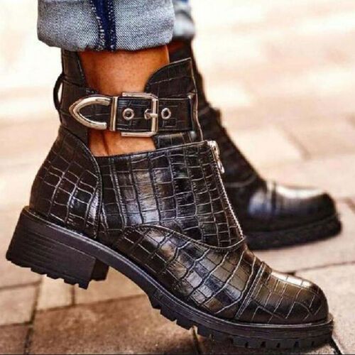 New Woman Platform Boots Ladies Motorcycle Cowboy Boots Wome
