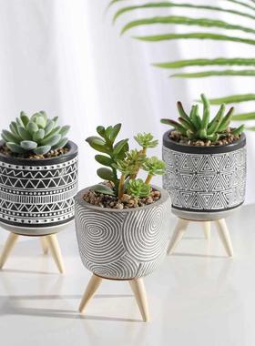 TERESA S COLLECTIONS pcs Ceramic Succulent Plant Pots Art