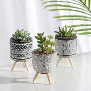 TERESA S COLLECTIONS pcs Ceramic Succulent Plant Pots Art