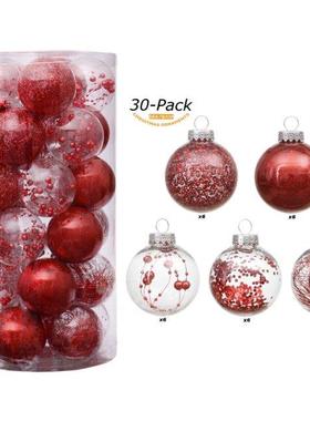 Decoratons Xmas Ball Red Gold Slver Pnk Blue Hangng Home
