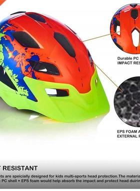 Chldren Bke Helmet Red Kds Cyclng Helmet Mtb Bcycle sa