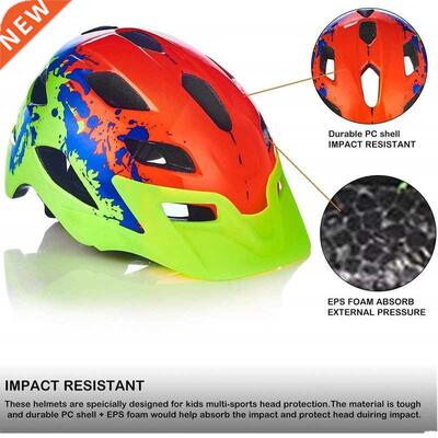 Chldren Bke Helmet Red Kds Cyclng Helmet Mtb Bcycle sa