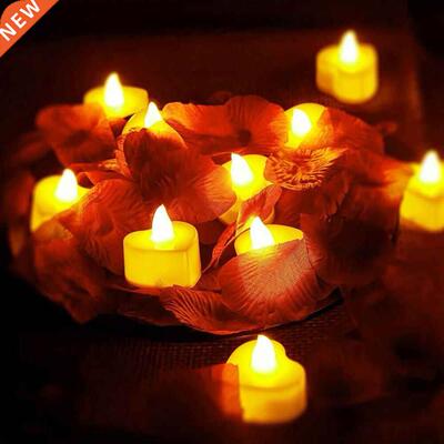 6Pcs/Set Candle Light Wide Application Visual Effect Plaic