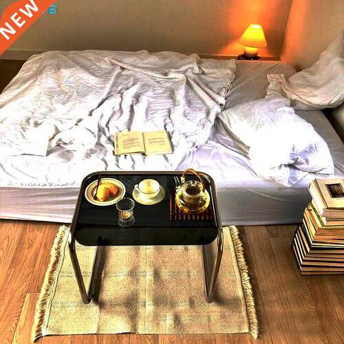 JoyLive Household Stainless Steel Transparent Glass Side Tab