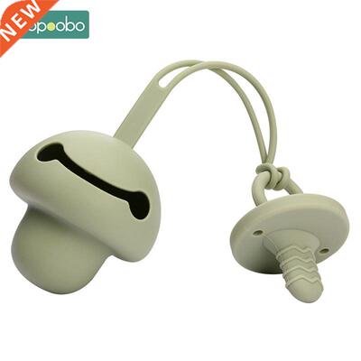 2Pcs/Set Baby Silicone Pacifier Holder BPA Free Infant Porta