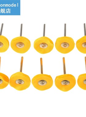 10Pcs 25mm Round Polishing Wheel 3mm Shank Buffing Cloth Whe