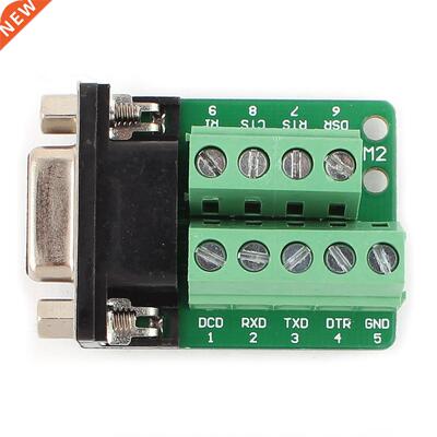 RS232 D-SUB DB9 Female Adapter to Terminal Connector Signal