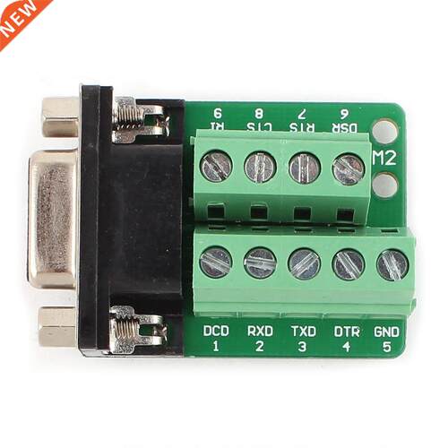 RS232 D-SUB DB9 Female Adapter to Terminal Connector Signal