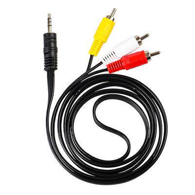 VCR TV Stereo 1.5M Onvian RCA Cable Male to 3 RCA 3.5mm Jack