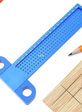 T-160 Ruler Hole Scribing Gauge Aluminum Crossed Feet Cross