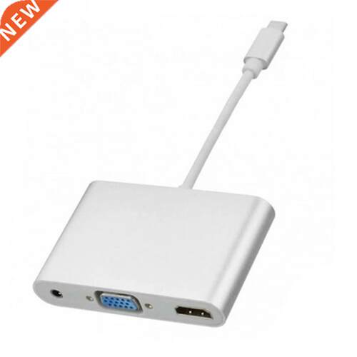 USB .1 Type C to HDMI Converter with VGA + .5mm Audio For