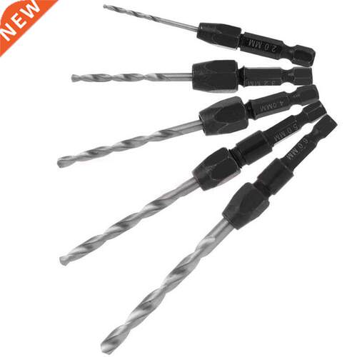 5pcs Wood Countersink Drill Bit Set 1/4