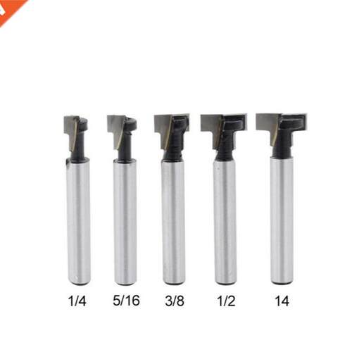 1/4 Shank 1/4-14MM T-Slot Milling Cutter Router Bit Set He