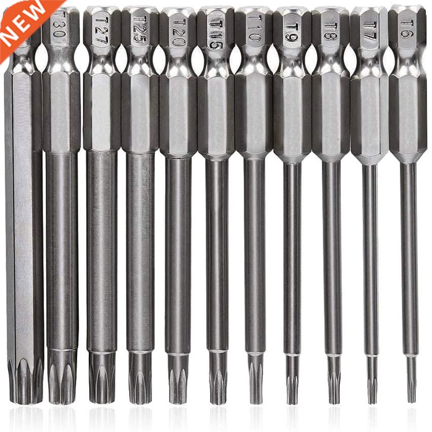 11pcs Torx Screwdriver Bits Set With Hole T6 T8 T9 T10 T15 T