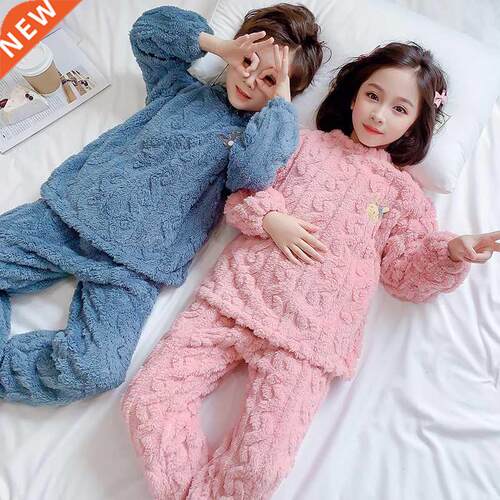 4-12 Years Girls Boys Pajama Suit Fall Boys Clothing Sets Wi