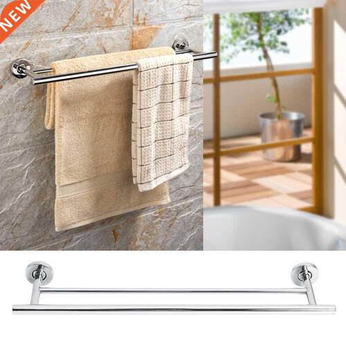 Bathroom Wall Mounted Double Towel Bar Stainless Steel Towel