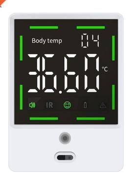 Thermomètre infrarouge fixé au mur pour les zo