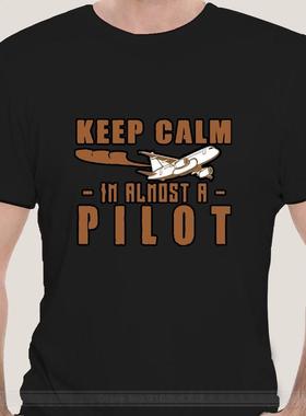 KEEP CALM IM A PILOT funny mens t shirt AVIATION AIRPLANE pl