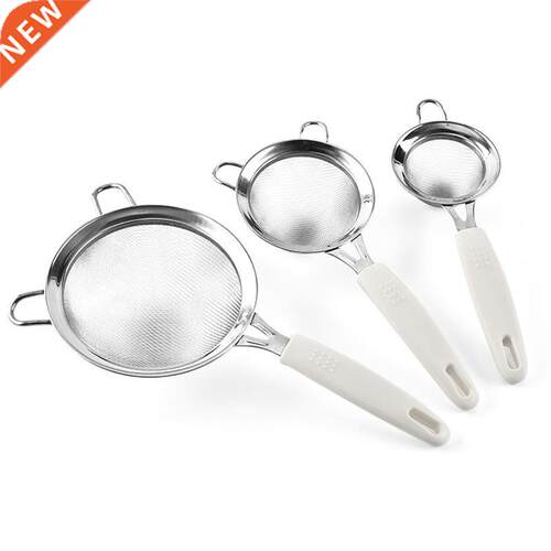 1pc Stainless Steel Kitchen Flour Handheld Screen Mesh Strai