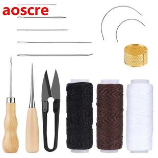 With Large Waxed Sewing Needles Kit Stitching Leather Eye