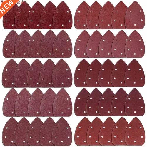 50 Pieces Mouse Detail Sander Sandpaper Sanding Paper Hook a