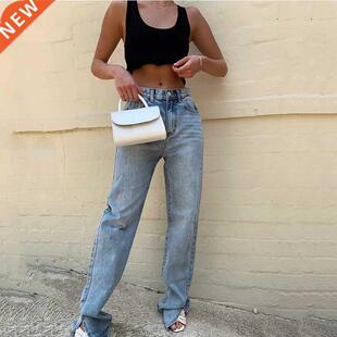 MosMolly Washed Denm Pants Jeans Women Boyfrend Jeans Ca